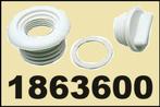 Nylon zelflozers in zwart en wit. Ø 20mm. € 2,95, Watersport en Boten, Ophalen of Verzenden, Nieuw, Overige typen