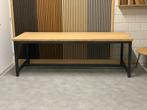 Massief bamboe eettafel 100x240cm, Ophalen, 50 tot 100 cm, Vijf personen of meer, Modern