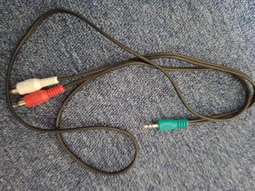 audio kabel - groen rood wit beschikbaar voor biedingen