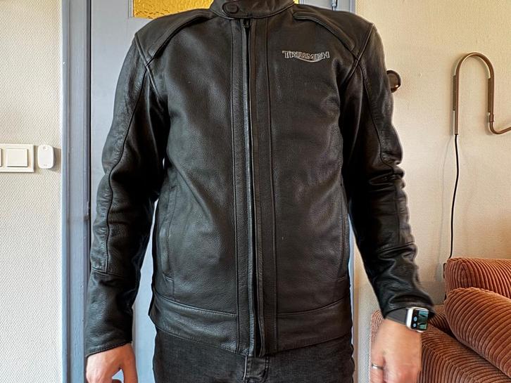 Triumph leren jas motorjas origineel maat 42/52, Motoren, Kleding | Motorkleding, Jas | leer, Dames, Heren, Tweedehands, Ophalen of Verzenden