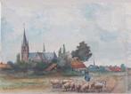Aquarel... Hub van Winkel  ... (l.o. gesigneerd) ..., Antiek en Kunst, Ophalen of Verzenden