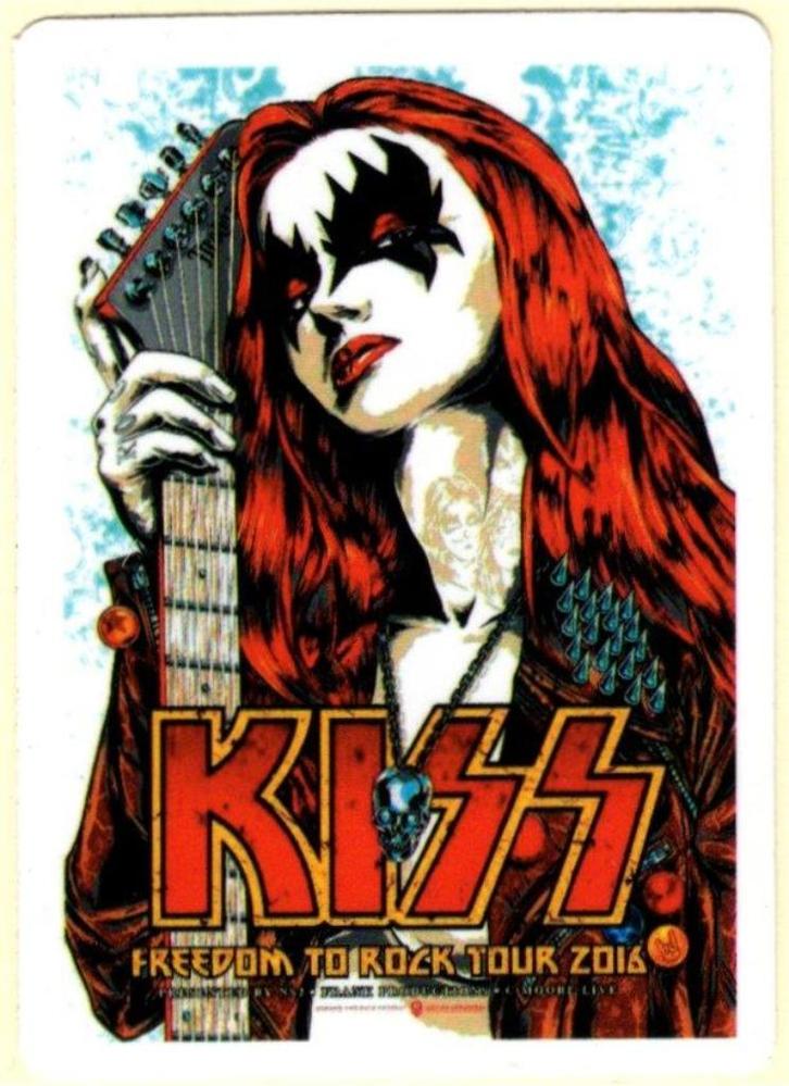 Kiss sticker #11, Verzamelen, Muziek, Artiesten en Beroemdheden, Nieuw, Foto of Kaart, Ophalen of Verzenden