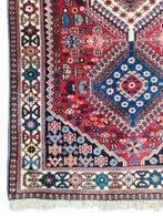 Handmade Yalameh tapijt diamond Iran wol 81x193cm, Wit, ., Kayseri vlakken Turkije zijde, 200 cm of meer