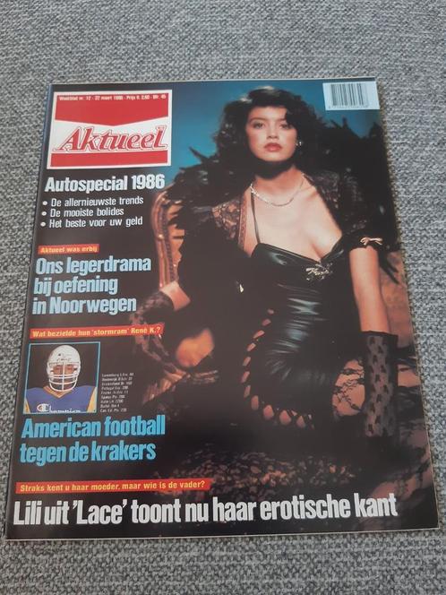 12.Aktueel 1986. Lace. Amercian football. Phoebe Cates. Magn, Verzamelen, Tijdschriften, Kranten en Knipsels, Tijdschrift, 1980 tot heden