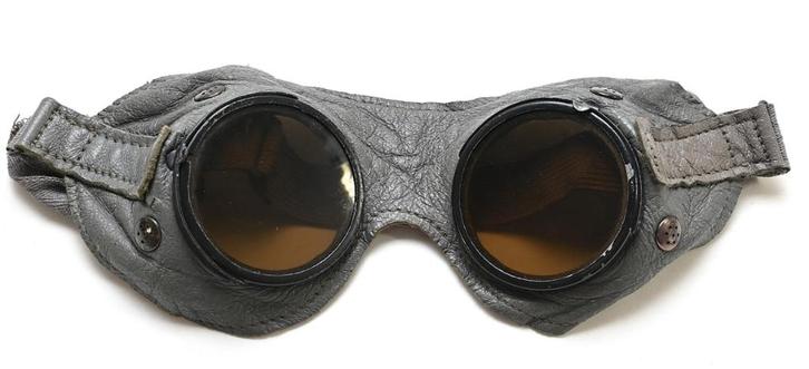 Grijze Leren Wehrmacht Schutzbrille, Verzamelen, Militaria | Tweede Wereldoorlog, Landmacht, Overige typen, Duitsland, Verzenden
