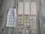 Prachtig houten Janbibejan lotto. Houten plaatjes bordspel., Kinderen en Baby's, Speelgoed | Houten speelgoed, Onb, Overige typen
