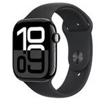 NieuweAppleWatch10 46mmGPSZwartAluminium metzwartsportbandje, Zwart, Ophalen of Verzenden, Zo goed als nieuw, H