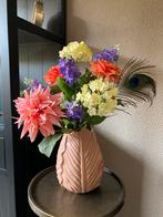 Prachtige Zijden bloemen in vaas Compleet Cadeau Tip, Ophalen of Verzenden, Nieuw