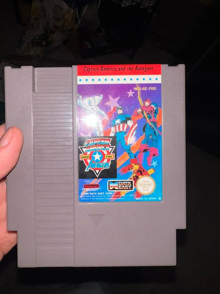 Captain America NES - Klassieker!, Spelcomputers en Games, Games | Nintendo NES, Gebruikt, Avontuur en Actie, 1 speler, Vanaf 7 jaar