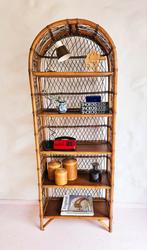 Vintage rotan kast, Met plank(en), Gebruikt, Ophalen of Verzenden, 150 tot 200 cm