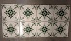 ca. 90 wandtegels antiek achter kachel, haard, schouw, tegel, Antiek en Kunst, Ophalen