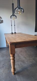 Grote grenen eettafel 2.20mx0.93m, Huis en Inrichting, Tafels | Eettafels, Ophalen, Gebruikt, 200 cm of meer, 50 tot 100 cm