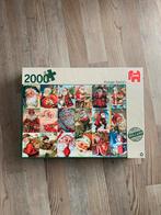 Jumbo Puzzel - Vintage Santa's - 2000 stukjes, Ophalen, Meer dan 1500 stukjes, Zo goed als nieuw, Legpuzzel