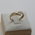 Gouden ring 8k 333 met steen maat 18, 18 tot 19, Gebruikt, Ophalen of Verzenden, Met edelsteen