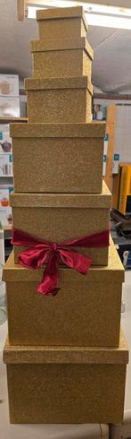 Gouden Decoratieve Dozen Set, Ophalen of Verzenden, Gebruikt