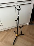 Hercules Bariton/Tenor Saxofoon Standaard - Verhoogd, Ophalen of Verzenden, Gebruikt, Instrumentstandaard, Saxofoon