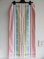 Vintage retro gestreepte Seahorse pastelkleurige handdoek, Huis en Inrichting, Ophalen of Verzenden, Gebruikt, Roze, Handdoek