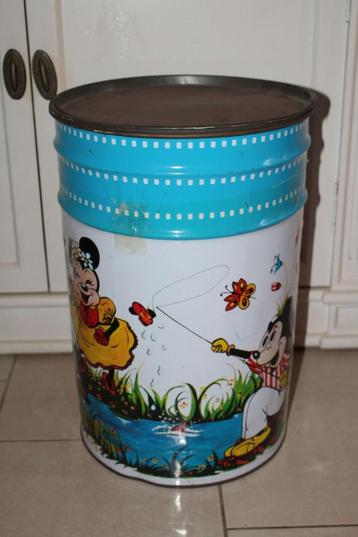 Vintage groot Disney Mickey Mouse blik, jaren 50. S0 beschikbaar voor biedingen