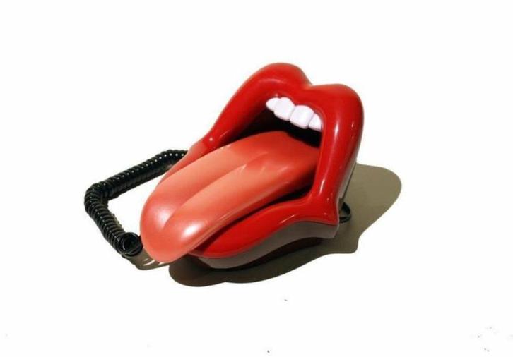 Rolling Stones telefoon "stick out of tongue" style - PopArt, Verzamelen, Retro, Huis en Inrichting, Ophalen of Verzenden