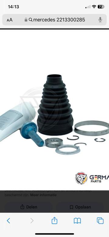 Aandrijfasrubber Mercedes-Benz beschikbaar voor biedingen