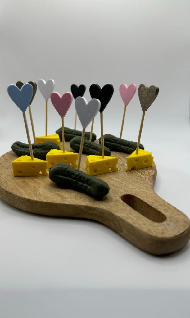 Herbruikbare Cocktailprikker toppers, hart, bruiloft, borrel, Hobby en Vrije tijd, Feestartikelen, Nieuw, Feestartikel, Geboorte of Huwelijk