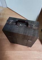 Vintage platenkoffer met lp's jaren 40/50, Ophalen, Audio en Video