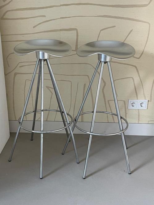 Design barkrukken aluminium, Jamaica Stool, Huis en Inrichting, Barkrukken, Zo goed als nieuw, 60 tot 90 cm, Metaal, 2 krukken
