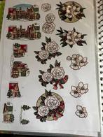 8 kerst knipvellen, Ophalen of Verzenden, Zo goed als nieuw, Kerst, Knipvel