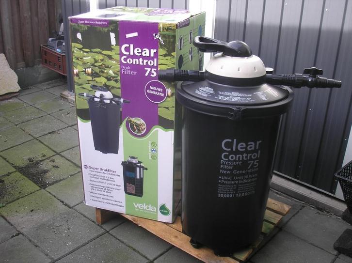 drukfilter velda clear control 75, Tuin en Terras, Vijver-toebehoren, Zo goed als nieuw, Vijverfilter, Ophalen