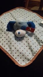 Wibra doekje beer of hond bruin gestipt velours 26x26 met, Ophalen of Verzenden, Nieuw, Beer