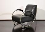 Lounge-Chair Fauteuil “SAXHORN”  Buis frame, Huis en Inrichting, Fauteuils, 75 tot 100 cm, Ophalen of Verzenden, Zo goed als nieuw