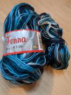 Fenna Wol - Blauw/Wit, Hobby en Vrije tijd, Breien en Haken, Ophalen of Verzenden, Zo goed als nieuw, Breien of Haken, Wol of Garen