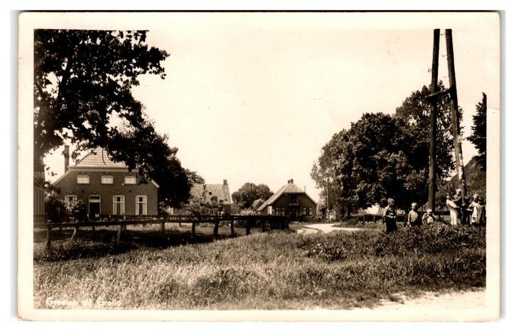 Grolloo, Groeten uit Grollo, Verzamelen, Ansichtkaarten | Nederland, Gelopen, Drenthe, 1940 tot 1960, Verzenden