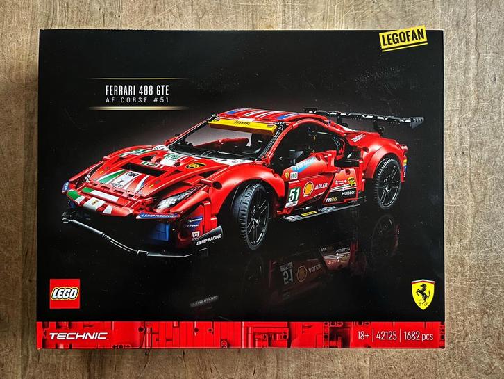 🆕NIEUW (SEALED!): LEGO 42125 Ferrari 488 GTE “AF Corse #51”, Kinderen en Baby's, Speelgoed | Duplo en Lego, Nieuw, Lego, Complete set