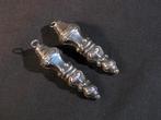 Stel breidoppen antiek zilver 19e eeuw evt. oorbellen. 1586, Antiek en Kunst, Antiek | Goud en Zilver, Ophalen of Verzenden, Zilver