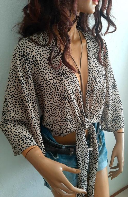 Heerlijk dragend overslag blousje Ibiza Bohemian Gipsy M/L, Kleding | Dames, Blouses en Tunieken, Ophalen of Verzenden