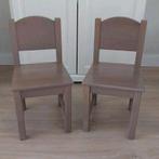 2 Mooie stevige houten  kinderstoeltjes, Kinderen en Baby's, Kinderstoelen, Ophalen, Gebruikt, Overige typen