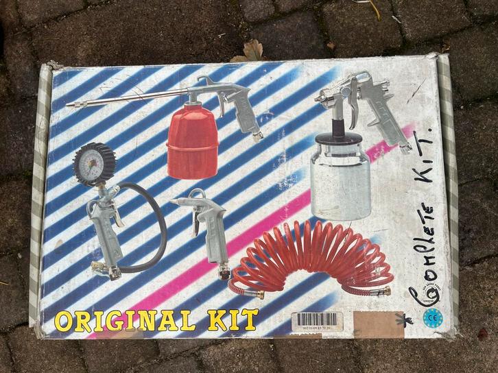 Complete Air Compressor Kit - Nieuwstaat, Doe-het-zelf en Verbouw, Compressors, Zo goed als nieuw, 6 tot 10 bar, Minder dan 25 liter