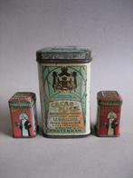 Oud blikje 3x cacao : monster Droste 2x + Flick's Rembrandt, Verzamelen, Blikken, Ophalen of Verzenden, Gebruikt, Overige, Overige merken