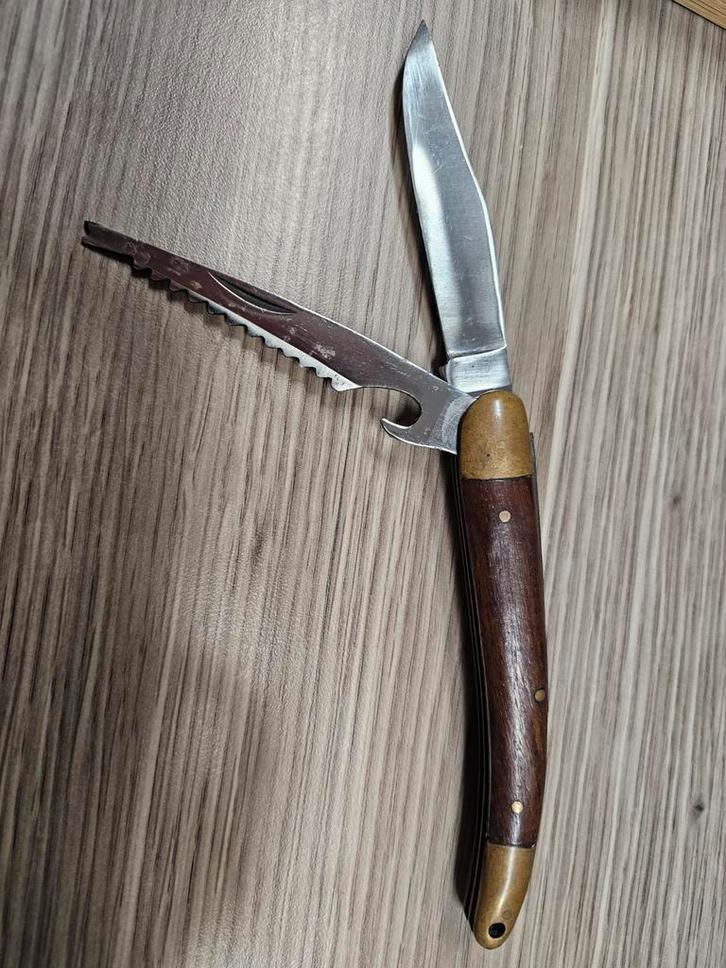 Vintage Vissersmes met Zaag, Antiek en Kunst, Antiek | Gereedschap en Instrumenten, Ophalen