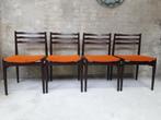 4 eetkamerstoelen 4 vintage stoelen 4 retro, Ophalen of Verzenden