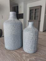 Set van 2 grijze stenen siervazen, Ophalen, Steen, Overige kleuren, Zo goed als nieuw