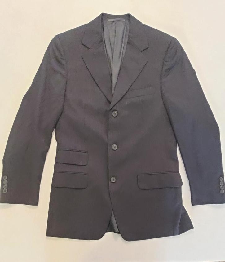 GUCCI colbert, donkerblauw + krijtstreepje - 46, Kleding | Heren, Kostuums en Colberts, Zo goed als nieuw, Maat 46 (S) of kleiner