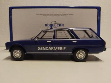Peugeot 504 Break Station Gendarmerie blauw Mcg 1:18 KRD beschikbaar voor biedingen