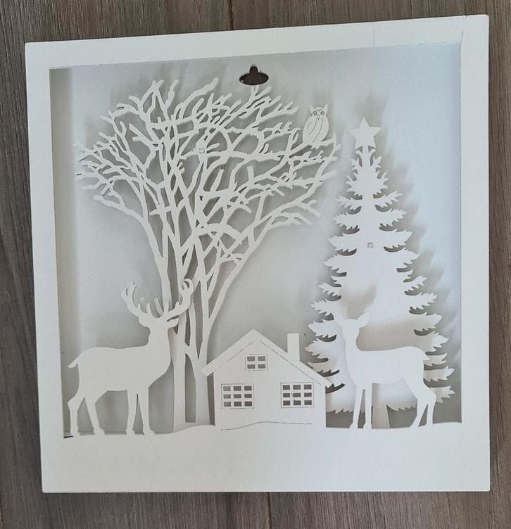 Leuk winters tafereeltje met verlichting, Diversen, Kerst, Zo goed als nieuw, Ophalen of Verzenden