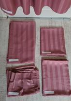 Gordijnstof, oud roze met glansstreep. Diverse maten. Nieuw!, Ophalen of Verzenden, Nieuw, Overige kleuren, 200 cm of meer