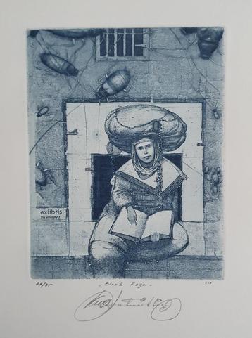 Exlibris / Ex libris K. Antioukhin, lege bladzijde beschikbaar voor biedingen