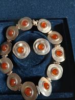 Mooie vintage Ketting met Oorbellen Set, Sieraden, Tassen en Uiterlijk, Antieke sieraden, Ophalen of Verzenden, Overige materialen