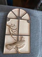 Vogel in kooi op steen, Antiek en Kunst, Ophalen of Verzenden