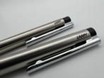 Lamy logo staal/zwart balpen + vulpotlood 0,5 mm, Diversen, Schrijfwaren, Zo goed als nieuw, Verzenden